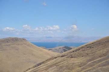 Mountain lake Titicaca