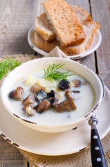 Creamy mushroom soup