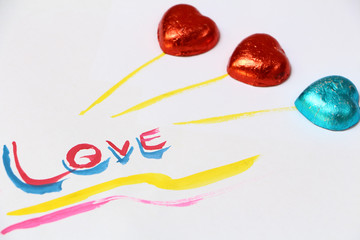 Love heart-shaped chocolate.