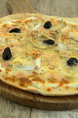 pizza chèvre et volaille