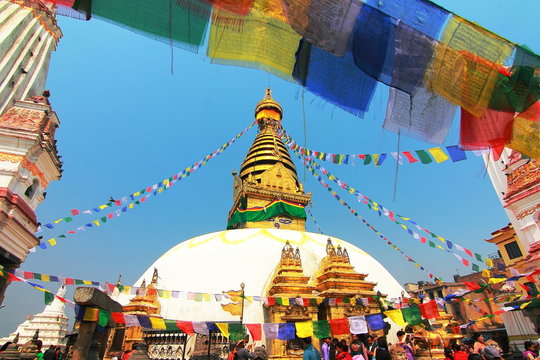 View of Swayambhunath, Kathmandu, Nepal