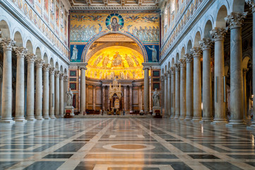 Naklejka premium Basilique Saint Paul Hors Les Murs, Rome