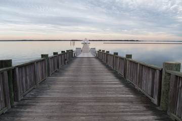 wooden path on Chesapeake Bay