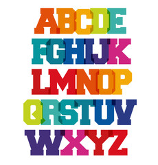 Funny Spectrum School Alphabet