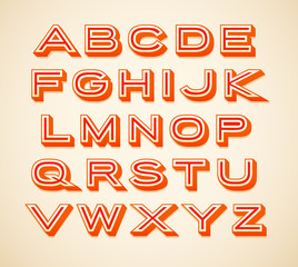 Retro constructor letters collection