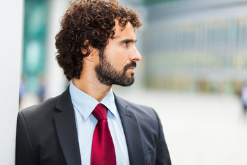 Fototapeta premium Handsome businessman portrait