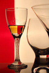 colorful wine glasses