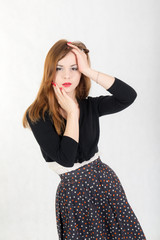 portrait of a sensual girl