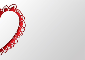 Valentine half heart background