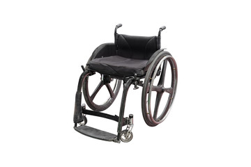 Wheelchair isolated under the white background