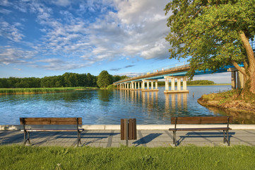 Bridge on lake