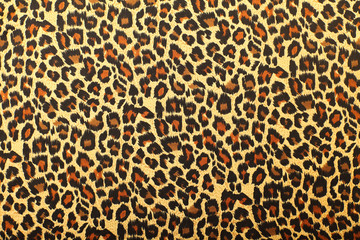 Fabric with a leopard pattern