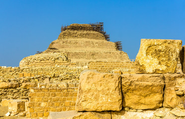 Fototapeta premium View of the Step Pyramid of Djoser at Saqqara - Egypt