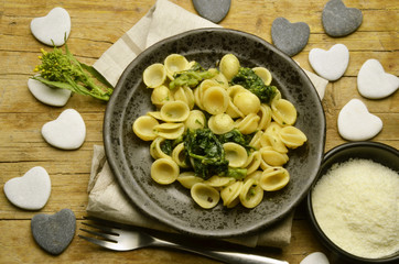 Orecchiette mit stängelkohl Italienische Küche