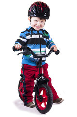 Chłopczyk na rowerze