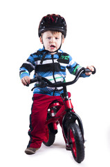 Chłopiec na rowerku