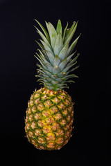Pineapple isolated on black