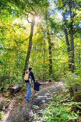 Going for a Hike in the Autumn Forest