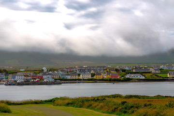 Fototapeta na wymiar a village on the irish coast