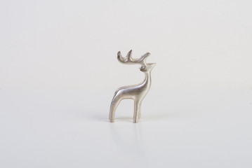Metalic raindeer figure