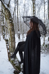 Lady im Schnee