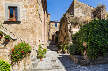 Fototapeta na wymiar medieval town Bagnoreggio, Italy