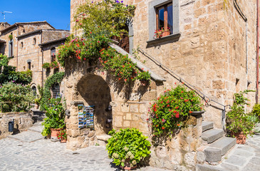 Fototapeta na wymiar medieval town Bagnoreggio, Italy