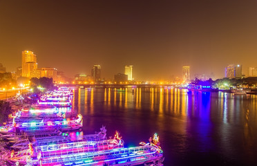 The embankment of Cairo at night © Leonid Andronov