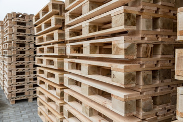 Stock wooden pallets