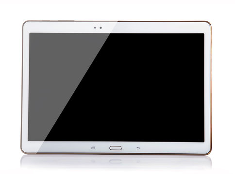 Tablet computer isolated on a white background