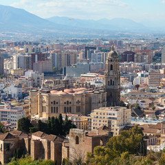 Fototapeta premium Cathedral of Malaga, Andalusia, Spain