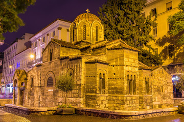 Church of Panagia Kapnikarea, an ancient church in Athens, Greec