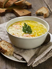 noodle soup in a bowl