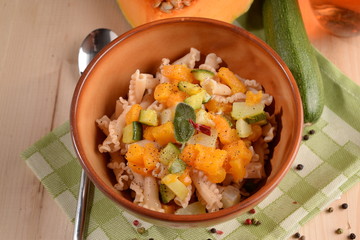 PASTA SHAPED LILY WITH PUMPKIN