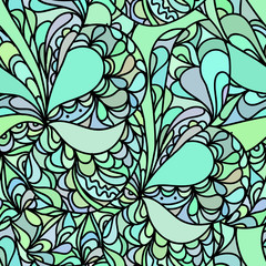 Abstract seamless doodle pattern