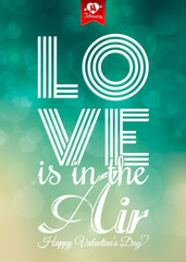 Happy Valentine's Day card  with lettering