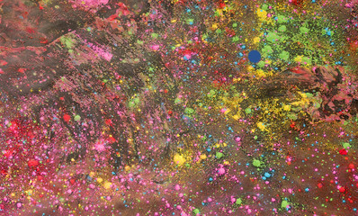 Obraz na płótnie Canvas Background of colorful Holi powder