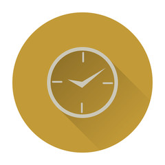 Time flat icon with long shadow