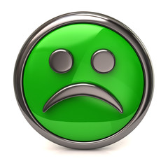 Sad green button