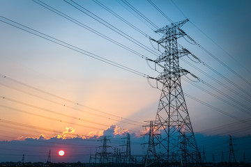 electric transmission tower