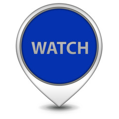 watch pointer icon on white background