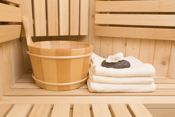 Obraz na płótnie Canvas sauna and spa items