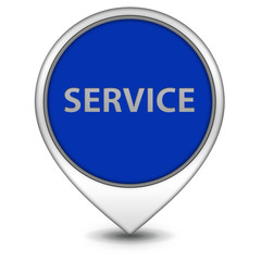 Service pointer icon on white background