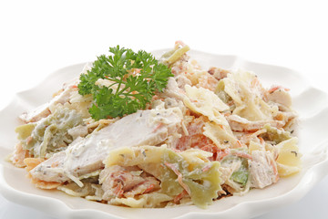 Salade de pâtes au poulet