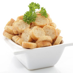 Beaux croûtons pour la soupe