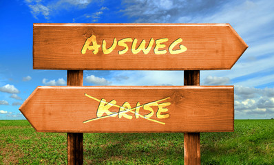 Strassenschild 33 - Ausweg