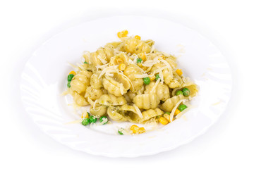 Pasta shells with vegetables