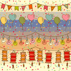 Obraz premium Holliday decor seamless pattern