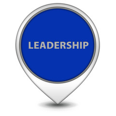 Leadership pointer icon on white background