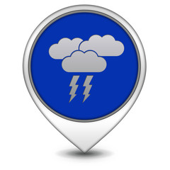 Rain pointer icon on white background